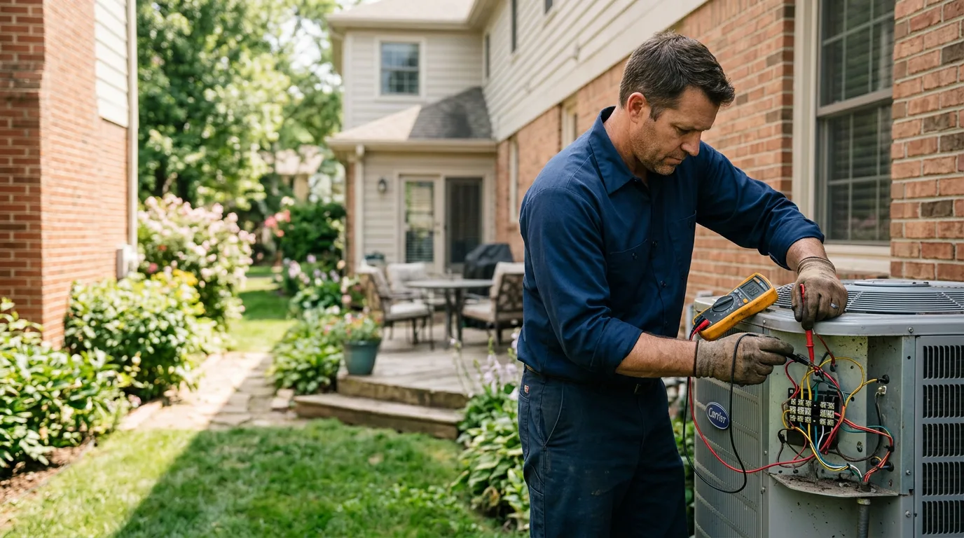 HVAC technician working near Longboat Key, FL